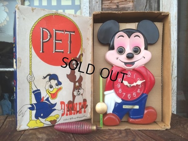 画像1: Vintage MI-KEN Mickey Wall Clock (MA701)