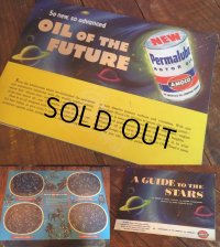 50s Vintage AMOCO Motor Oil A GUIDE TO THE STARS (MA719) 