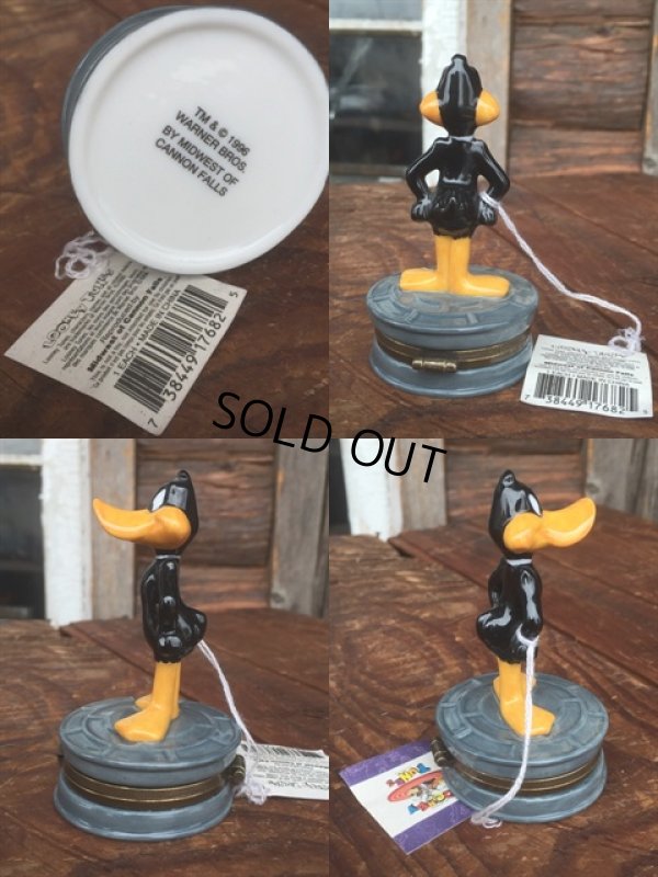 画像2: Vintage Looney Tunes Daffy Duck Ceramic Jewlry Box (MA739)