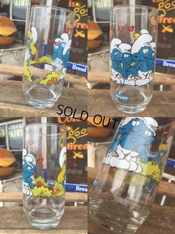 画像2: 80s Vintage Glass Smurfette (MA726)