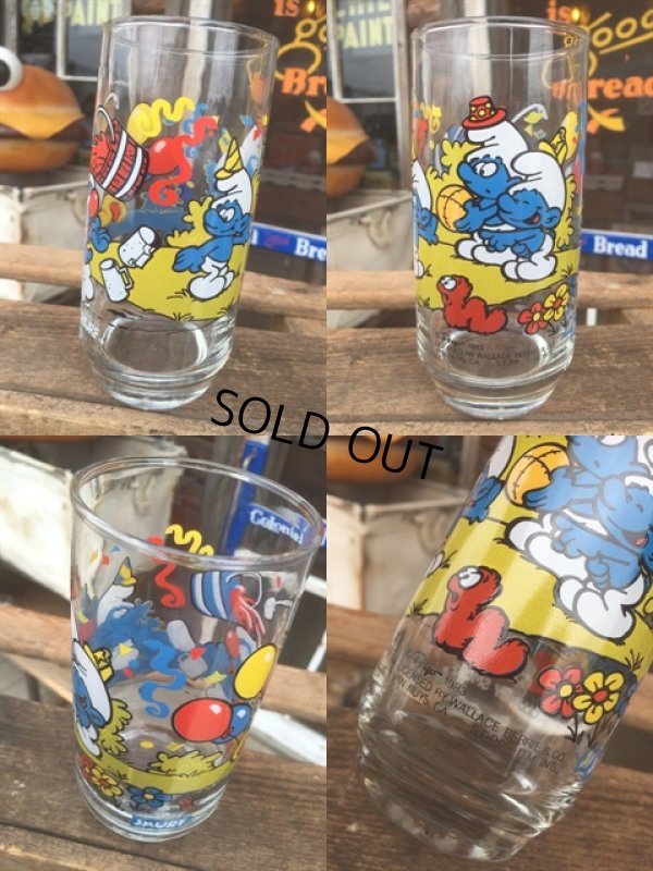 画像2: 80s Vintage Glass Clumsy Smurf (MA725)