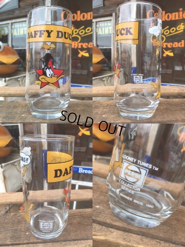 画像2: 80s Vintage Pepsi Glass Looney Tunes Daffy Duck (MA729)