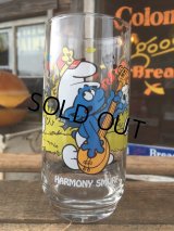 80s Vintage Glass Harmony Smurf (MA722)
