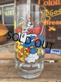 80s Vintage Glass Clumsy Smurf (MA725)