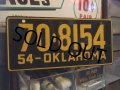 50s Vintage Bicycle License Plate 70-8154 (MA770)