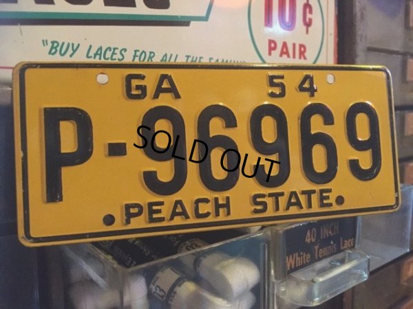 画像1: 50s Vintage Bicycle License Plate P-96969 (MA768)