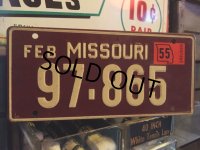 50s Vintage Bicycle License Plate 97-865 (MA766)