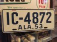 画像1: 50s Vintage Bicycle License Plate IC-4872 (MA767) (1)