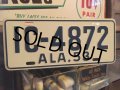 50s Vintage Bicycle License Plate IC-4872 (MA767)