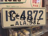 50s Vintage Bicycle License Plate IC-4872 (MA767)