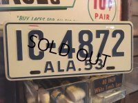 50s Vintage Bicycle License Plate IC-4872 (MA767)