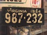 50s Vintage Bicycle License Plate 987-232 (MA763)