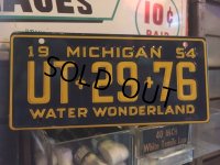 50s Vintage Bicycle License Plate UT-29-76 (MA764)
