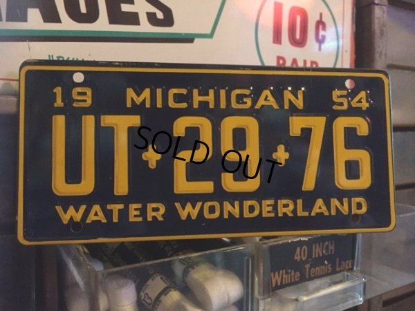 画像1: 50s Vintage Bicycle License Plate UT-29-76 (MA764)