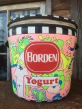 70s Vintage Peter Max Borden Yogurt Vinyl Ice Bucket (MA783)