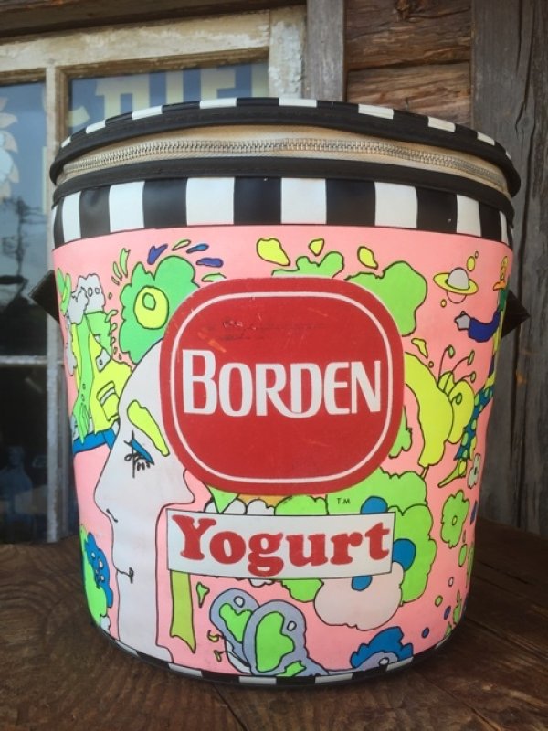 画像1: 70s Vintage Peter Max Borden Yogurt Vinyl Ice Bucket (MA783)