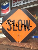 Vintage Road Sign Double Side Stop & Slow (MA812) 