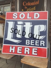 Vintage Sold Here Lite Beer Sign (MA812)