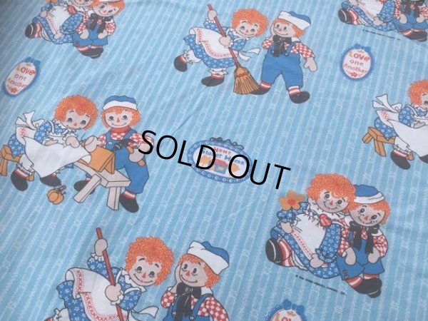 画像1: Vintage Raggady Ann & Andy Flat Sheet (MA817)