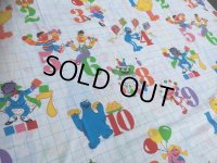 Vintage Sesame Street 1.2.3.. Flat Sheet (MA823)