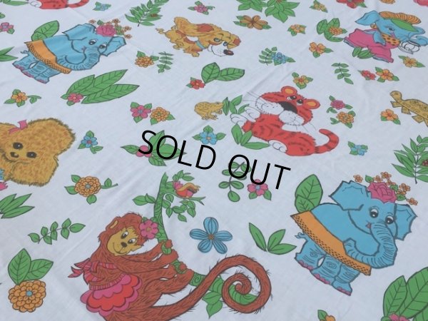 画像1: Vintage Animals Flat Sheet (MA818)