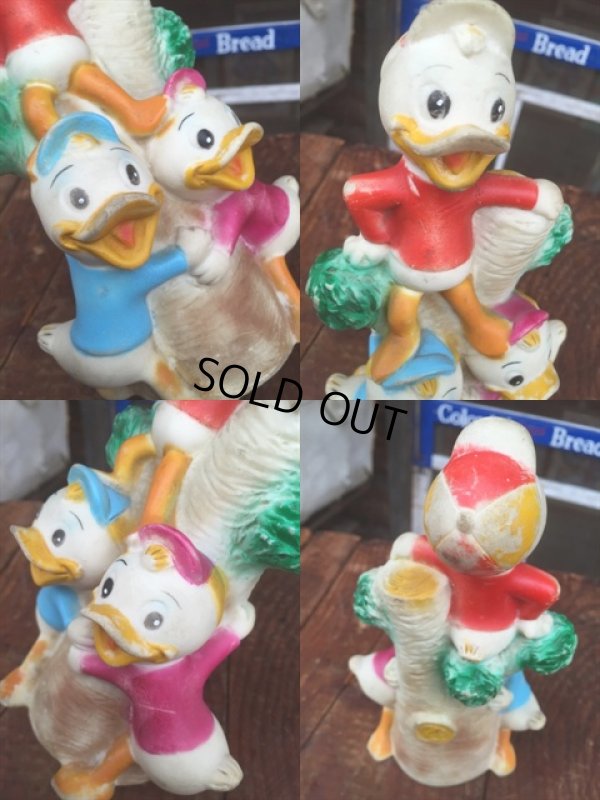 画像3: 70s Vintage Disney Huey Louie Dewey Rubber Doll (MA847)