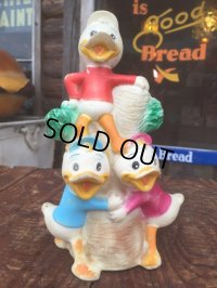 70s Vintage Disney Huey Louie Dewey Rubber Doll (MA847)
