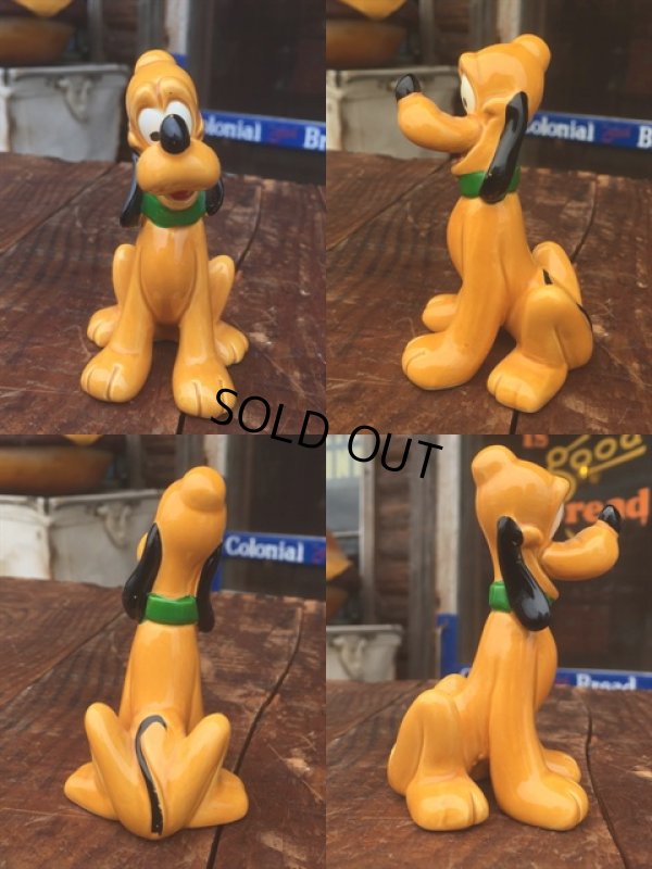 画像2: Vintage Disney Pluto Ceramic Figure (MA855)