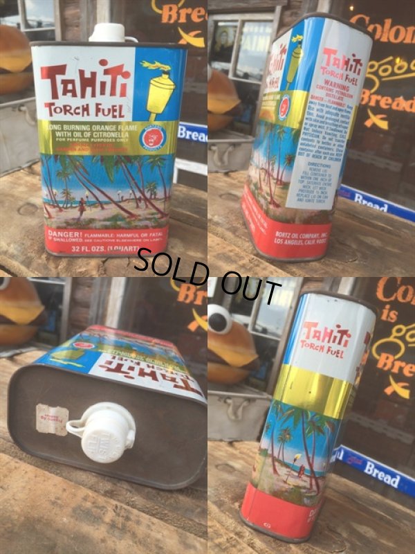 画像2: Vintage Tahiti Torch Fuel Oil Can (MA863)