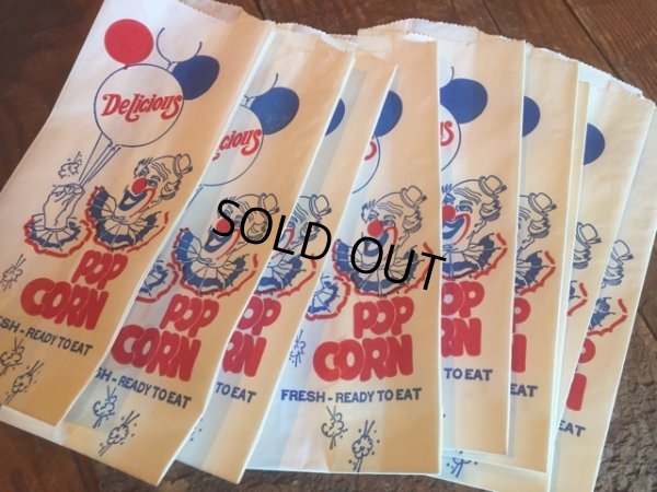 画像1: Vintage Clown Popcorn Paper Bag (MA871)
