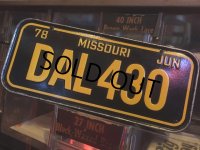 70s Vintage Bicycle License Plate DAL430 (MA880)