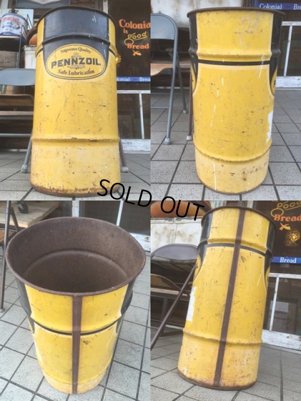 画像2: Vintage Pennzoil Drum Oil Can (MA878)