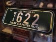 画像1: 70s Vintage Bicycle License Plate WJS622 (MA881) (1)