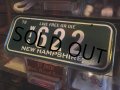 70s Vintage Bicycle License Plate WJS622 (MA881)