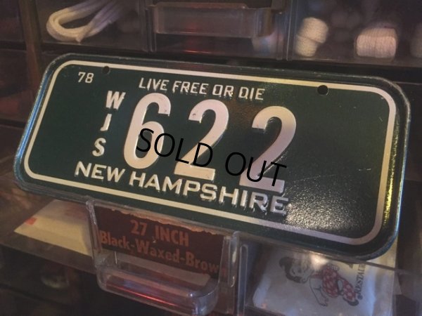 画像1: 70s Vintage Bicycle License Plate WJS622 (MA881)