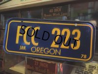 70s Vintage Bicycle License Plate FCC 223 (MA879)