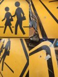 画像2: Vintage Road Sign Crosswalk (MA890) (2)
