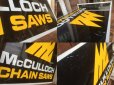 画像4: Vintage McCULLOCH Chain Saws Flange Sign (MA896)  (4)