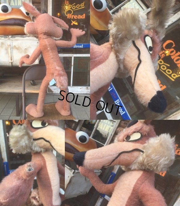 画像3: 70s Vintage W.Coyote Plush Doll Big Size 85cm  (MA912)