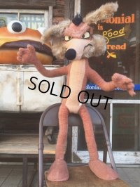 70s Vintage W.Coyote Plush Doll Big Size 85cm  (MA912)