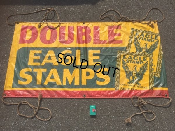 画像1: 60s Vintage Double Eagle Stamps Banner Sign (MA957)