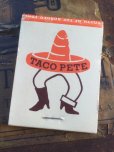 画像1: Vintage Matchbook TACO PETE (MA5737) (1)