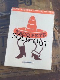Vintage Matchbook TACO PETE (MA5737)