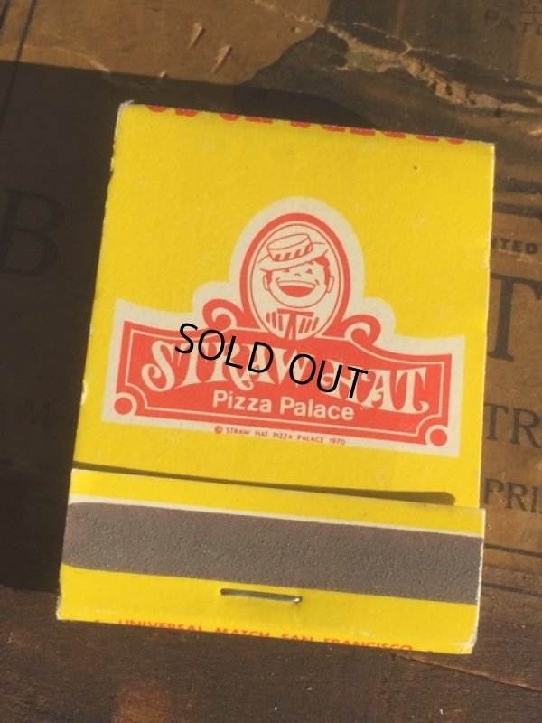 画像1: Vintage Matchbook Straw Hat Pizza Palace (MA5611)