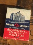 画像1: Vintage Matchbook A.W WILSON BANKERS LIFE CO (MA5590) (1)