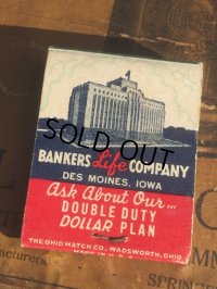 Vintage Matchbook A.W WILSON BANKERS LIFE CO (MA5590)