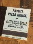 画像2: Vintage Matchbook PAVIA'S PIZZA HOUSE (MA5629) (2)