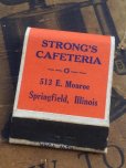 画像2: Vintage Matchbook Strong's Cafeteria (MA5575) (2)