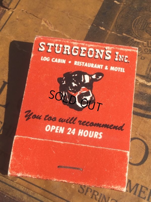 画像1: Vintage Matchbook Sturgeons Inc (MA5364)