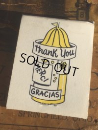Vintage Matchbook Thank You Merci Gracias (MA5596)